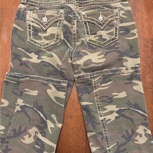 Miss Me Camo Mid-Rise Boot Pants